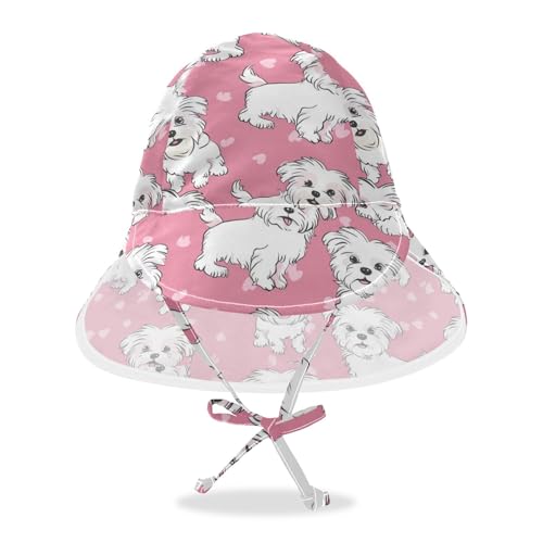 Infant Toddler & Kids Sun Hats Toddler Boy Beach Bucket Hat Baby Girls Sun Protection Wide Brim Beach Essentials Cartoon Puppy