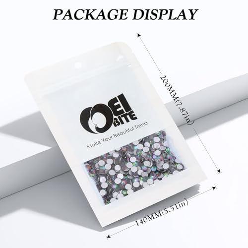 Image of Green Volcano Flatback Rhinestones, Glass Rhinestones for Nail Art and Craft, Glue Fix, Loose Crystal Gemstones(Green Volcano, SS20, 2880pcs, 4.6-4.8mm)