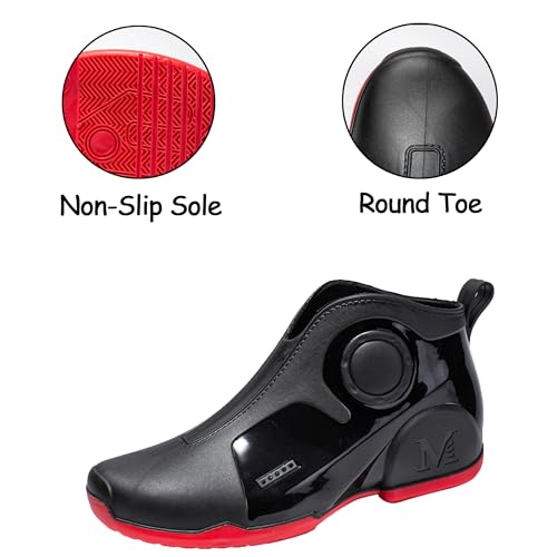 Men Rain Boots Waterproof Ankle Boots Outdoor Garden Shoes4