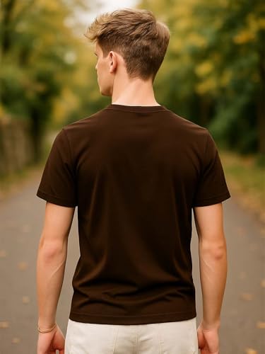 Image of Nobero Men's Regular Graphic Printed T-Shirt for Men | Soft Cotton | Classic Fit | Printed Casual Tshirt for Men