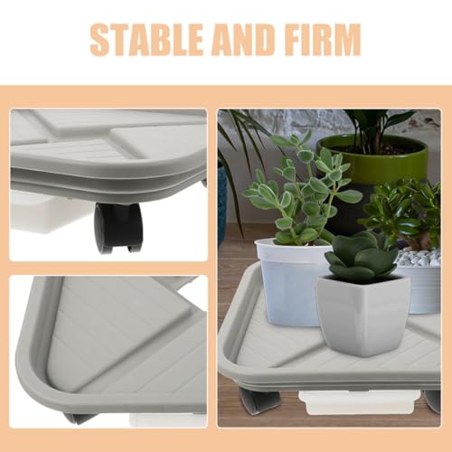 Support de pot de fleurs mobile pour terrasse et salon moderne - 4