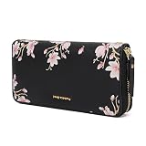 Pomelo Best Womens Wallet RFID Blocking Genuine Leather Multi Credit Card Large Capacity Zip Around