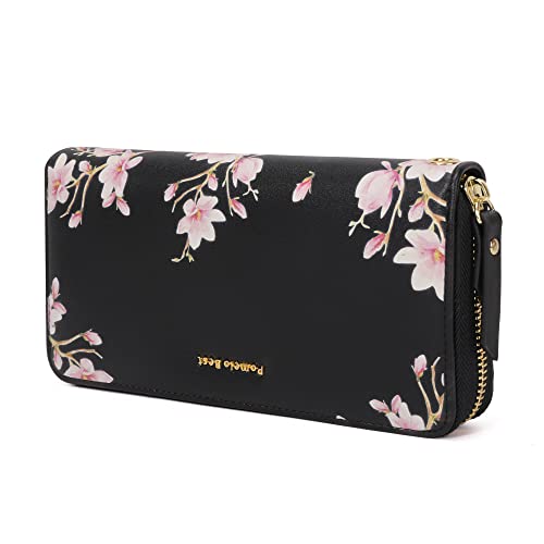 Pomelo Best Womens Wallet Rfid Blocking Genuine Leather Multi Credit Card Large Capacity Zip Around Wallet Clutch Wristlet Travel Long Purse For Women #TOP5