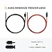 BougeRV 20 Feet 10AWG Solar Extension Cable with Female and Male Connector with Extra Pair of Connectors Solar Panel Adaptor Kit Tool (20FT Red + 20FT Black)