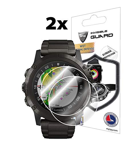 For Garmin D2 Delta Px (2X) Screen Protector With Lifetime Replacement Warranty Invisible Protective Screen Guard - Smooth/Self-Healing/Bubble -Free By Ipg ® #TOP10