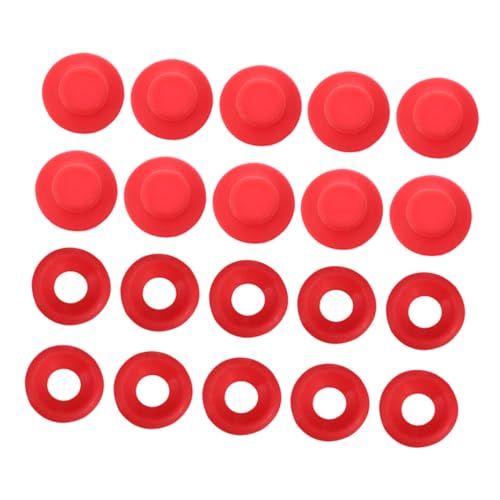 Cabilock 20pcs Silicone Gasket Washers Leak Seals for Swing Bottle Stoppers for Home Brewing Beer and Soda Includes Half and Full Cover Seals