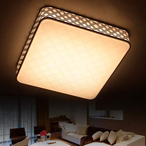 Eurotondisplay LED Ceiling Light 58005 55 x 55 cm H 9 cm, 35 W with Remote Control Light Colour/Brightness Adjustable A+ (58005 55 x 55 cm H 9 cm, 35 W)