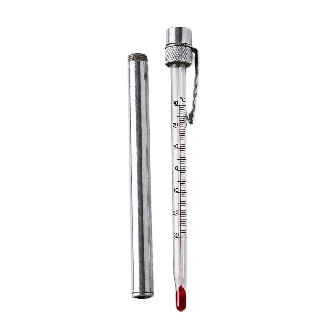 "Ji" Japsin Instrumentation Pocket Glass Thermometer, Red Spirit, Range -30 to 30°C with L.C 0.1°C, 120mm Long - Industrial Temperature Measurement-image-19