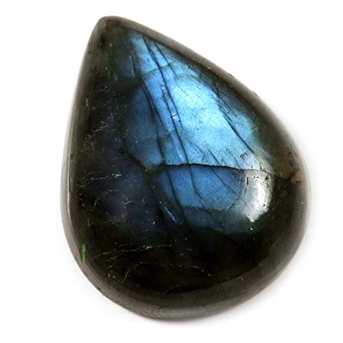 Labradorite bleue pierre précieuse naturelle cabochon 37,45 carats Ju95 pour création pendentif