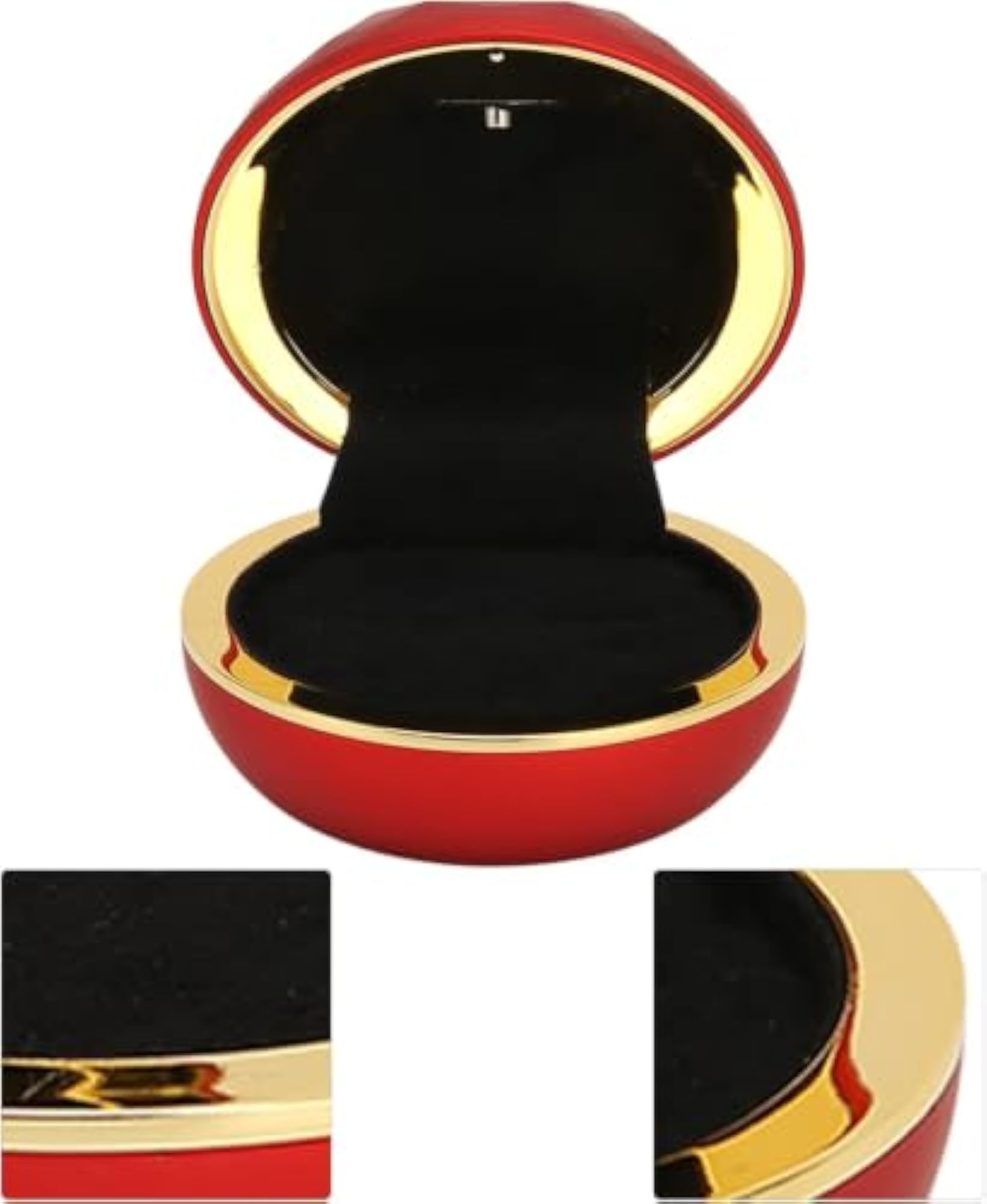 Round Velvet Ring Box for Elegant Jewellery Storage