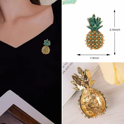 Image of Animal brooch Women's Fashion Unique Crystal Rhinestone Vintage Enamel Lapel Safety Pin, Clothing Jewelry Clothing Backpack Jacket Hat Decoration DIY