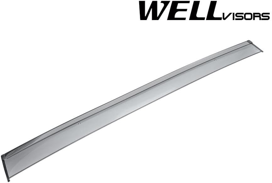 Miniatura 4 de WellVisors Viseras de ventana Deflectores de viento compatibles con Chrysler 2017-2022 Pacifica 2020-2022 Voyager con protectores de lluvia negros