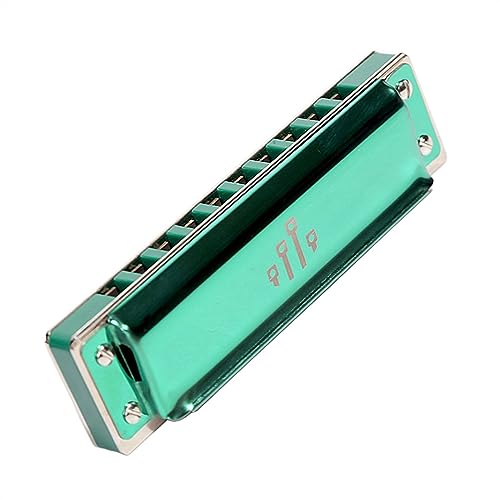Diatonic リン青銅リードハーモニカ 10 穴ハープ楽器ケース付き ハーモニカ楽器 (Color : D)