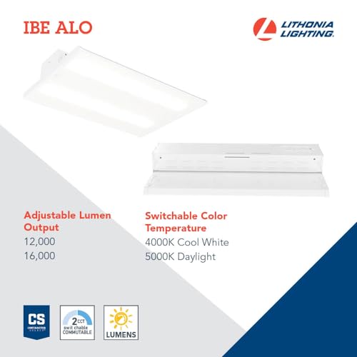 Image of Lithonia Lighting I-Beam LED High Bay Light, Adj Brightness, 4000K /5000K