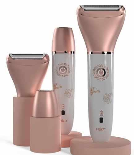 Image of Frizty 2 in 1 Face & Body Trimmer for Women | 2 Heads- Bikini Trimmer & Shaver, Face Trimmer, Full Body Trimmer | Facial Hair Remover For Women | Epilator For Women | Rechargeable| Hair Remover For Women | 1 Year Warranty