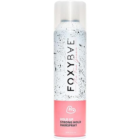 FoxyBae Strong Hold Hair Spray - Hairspray for Women - Volumizing, Styling, Flexible, Extra Hold - Frizz Protecting - Workable & Brushable - 8 Fl Oz Cover