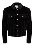 Elastische Baumwollqualität JACK & JONES Herren Jjialvin Jjsherpa Corduroy Akm555 STS Jeansjacke, Schwarz (Black Black), X-Large (Herstellergröße: XL)