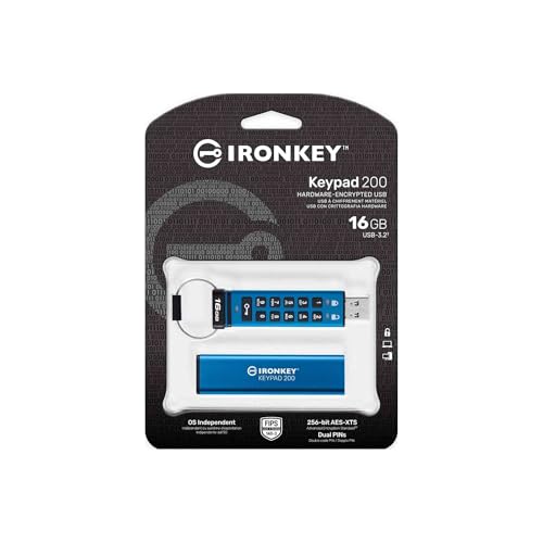 Image of Kingston Ironkey Keypad 200 64GB Encrypted USB