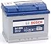 Produktbild SMC, Bosch Silver Autobatterie S4 005, 60 Ah, 540 A, 12 V. Professionell, betriebsbereit