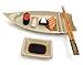 JapanBargain 2660, Wooden Chopsticks with Rice Paddle Scoop Gift Boxed Set Reusable Japanese Chinese Korean Bamboo Chop Sticks Dishwasher Safe
