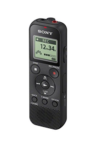 Sony ICD-PX370 Mono Digital Voice Recorder with Built-In USB, 4 GB Memory, SD Memory Slot, 55 Hours Recording