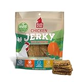 PLATO Pet Treats Dog Treats - Air-Dried Jerky for Dogs - Delicious, Real Meat Dog Treats - Grain Free - Supports Healthy Digestion - Chicken Jerky with Pumpkin 7oz