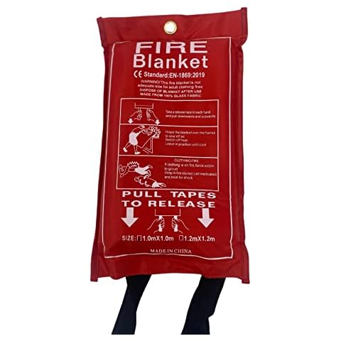 ONEBRAND Fire Blanket - Suppression Flame - Fiberglass Fire Emergency Blanket - Emergency Survival Safety - Emergency For Home, Kitchen, School, Fireplace, Grill, Car, Office, Warehouse. (1) Cover