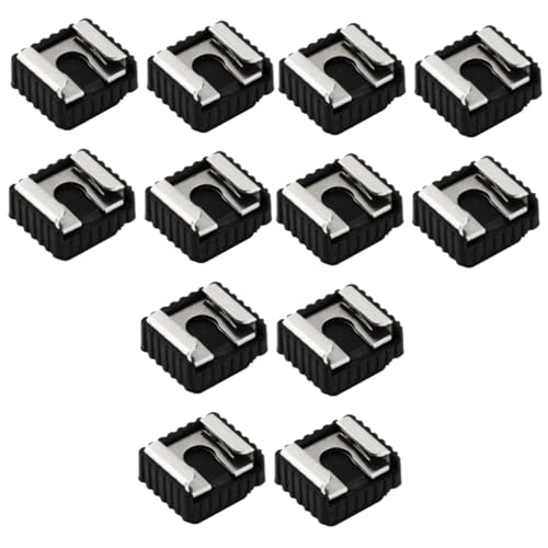 DOITOOL Sets Camera Hot Shoe Adapter Clamp Holder Flash Light Mounting for Stabilizer Black Pcs