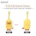 B.DUCK Keychain Plush Pendant Stuffed Animal Cute Decorative Accessory Gift For Handbag Purse Backpack Car Keys (01 Lying Duck)