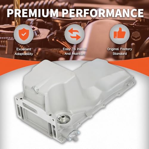 Image of labwork Engine Oil Pan 12579273 Replacement for Chevy Avalanche Silverado Tahoe Replacement for GMC Savana Sierra Yukon 4.8L 5.3L 6.0L 264-135 12565683