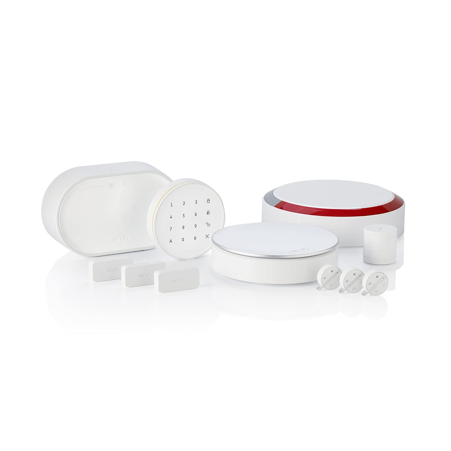 Somfy 1875255 - Home Alarm Advanced Plus | Sistema di allarme domestico senza fili | Made in France | Sirena Esterna & 3 badge |Modulo GSM| Compatibile con Alexa, Google Assistant e TaHoma