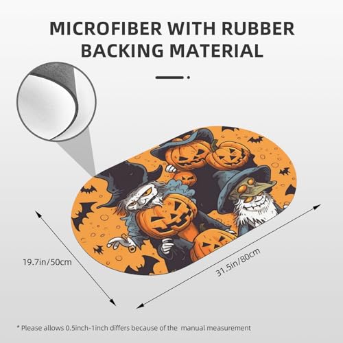 Tapis de bain en pierre de diatomée Halloween 50x80 cm absorbant