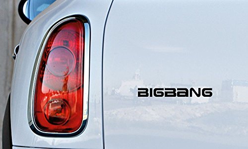 Text Big Bang Car Vinyl Sticker Decal Bumper Sticker for Auto Cars Trucks Windshield Custom Walls Windows Ipad Macbook Laptop and More (Black)