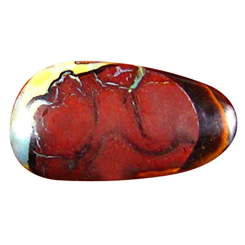 Opale rocheuse Koroit australienne naturelle 3.72 ct pierre précieuse taillée 14x7 mm multicolore
