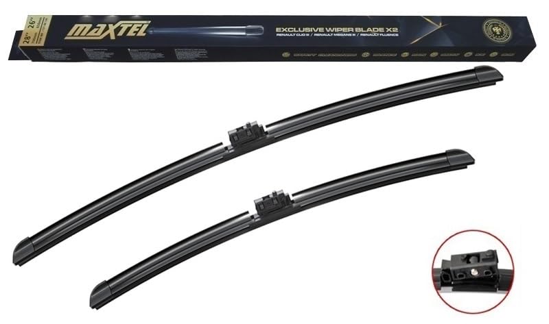 Maxtel Silecek Süpürgesi Ön Muz Tipi 600Mm+480Mm 24"+19" Mercedes-Benz A Seri W176 12-15, A Seri W177 18, Cla Seri C117 Sb118 12, Cla Seri Sw 117 15, Cla Seri X118 19, Gla Seri X156 13 Max 121 08 519