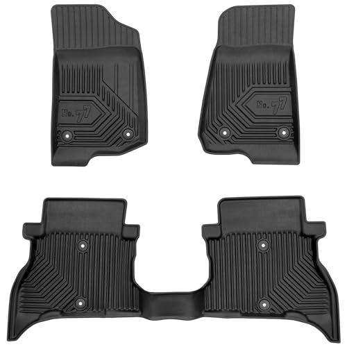 MOTOS Tappetini in gomma per auto adatto per Jeep Wrangler 4xe dal 2021 Migliorate il vostro comfort di viaggio con il tappetino antiscivolo per auto No.77