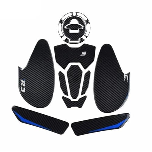 Pegatinas laterales Yamaha R3 para proteger el tanque en rutas y curvas