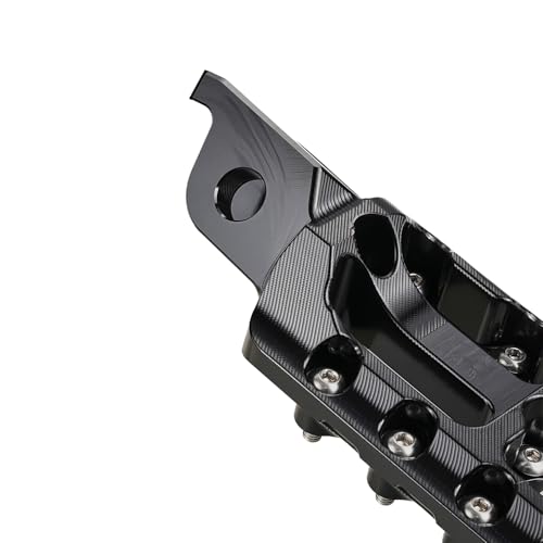 Image of JFG RACING Dirt Bike Foot Pegs,Forged 6063 Aluminum CNC Rest Pedal Footpegs for CR125 CR250 02-11 /CRF150R 07-24 /CRF250R 04-24 /CRF300L 21-24 /CRF450R 02-24 /CRF250X CRF450X CRF250RX CRF450RX-Black