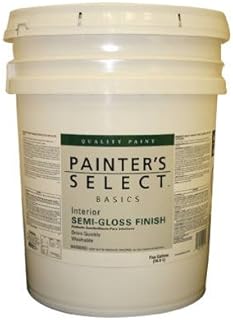 True Value VSG11-5G Painter's Select Basics White Latex Semi-Gloss Enamel, 5-Gallon