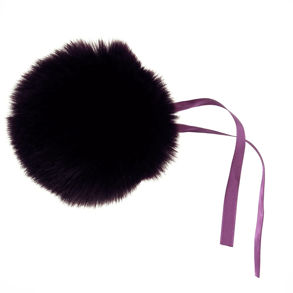 Crafty Capers Deep Purple | Giant 11cm Faux Fur Pom Pom | Gift Wrap, Home Decor & Crafts