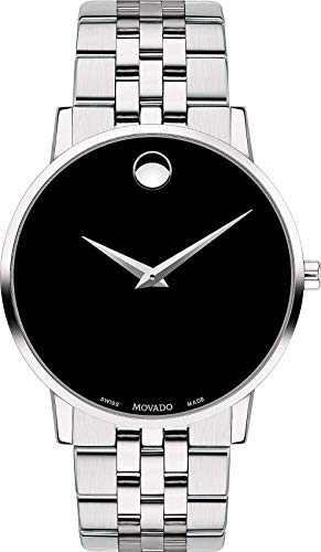 Image of Movado Museum Classic Analog Black Dial Men Watch - 607199