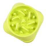 MyMei ペット食器 早食い防止 食べ過ぎ 犬猫用ボウル ペット食事用 給餌器 ペット皿 フードボウル 早食い防止食器 犬用スローフード ゆっくり食べる むせ防止 ペット用品 (グリーン, 风) MyMei ペット食器 早食い防止 食べ過ぎ 犬猫用ボウル ペット食事用 給餌器 ペット皿 フードボウル 早食い防止食器 犬用スローフード ゆっくり食べる むせ防止 ペット用品 (グリーン, 风)