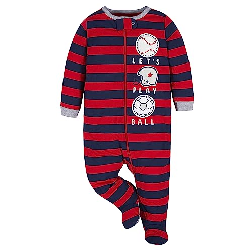 Image of Gerber Baby Boys' 4 Pack Sleep 'N Play Footie