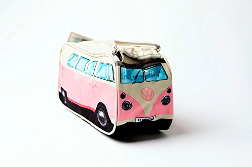 VW Volkswagen T1 Camper Van Toiletry Wash Bag - Pink - Multiple Color Options Available