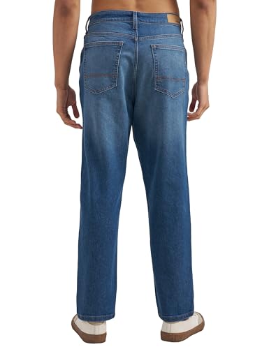 Image of Highlander Men's Straight Relaxed Fit Jeans | Stretchable | Everyday Comfort & Style| Jeans for Man|Premium Cotton Blend