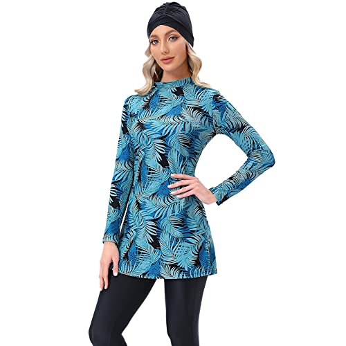 Muslim Swimsuits for Women Full Coverage Swimwear Modest Islamic Hijab Ladies Burkini Swim Suit Beachwear Swimming2