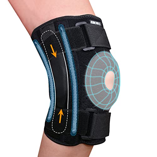 Hinged Knee Brace with Side Stabilizers,Knee Braces Relief for Knee Pain Arthritis for Men Women,Provide the Stable Support Protection for Meniscus ACL MCL Tear Recovery(X-Large,Plus Size)