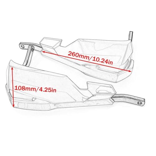 Extension protège-mains Yamaha Tenere 700 finition noire