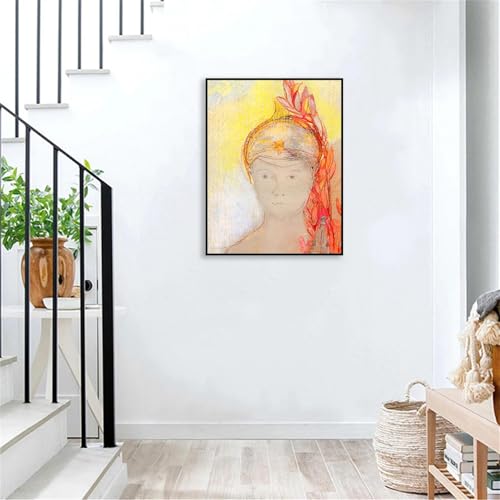 Impression sur Toile Tête de Minerve Odilon Redon pour Décoration Chambre - 4