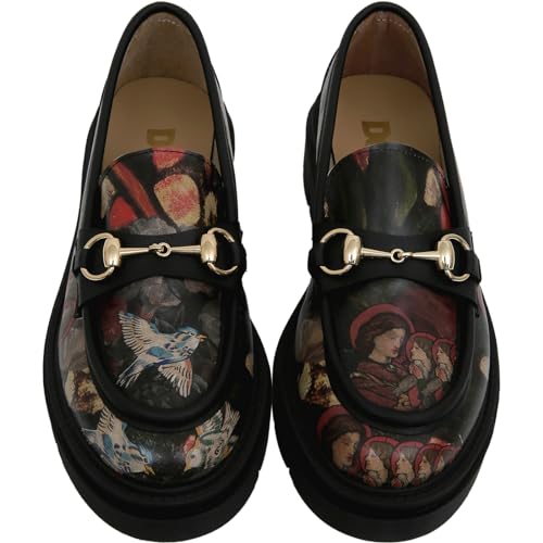 Image of DOGO Penny Loafers for Women - Handmade and Vegan Leather Platform Loafers for Women